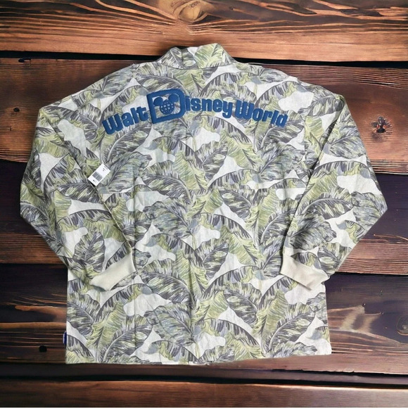 ✨NWT Walt Disney World Tropical Spirit Jersey Shirt Jacket Shacket Men's XXL 2XL - Picture 1 of 12